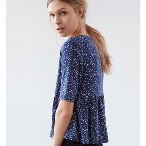 alice & uo Peplum Crop Top Size Small